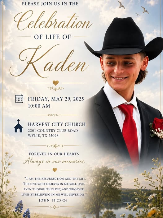 Kaden Case Accident Wylie, Texas Death Obituary: Funeral Arrangements and Celebration of Life Announced